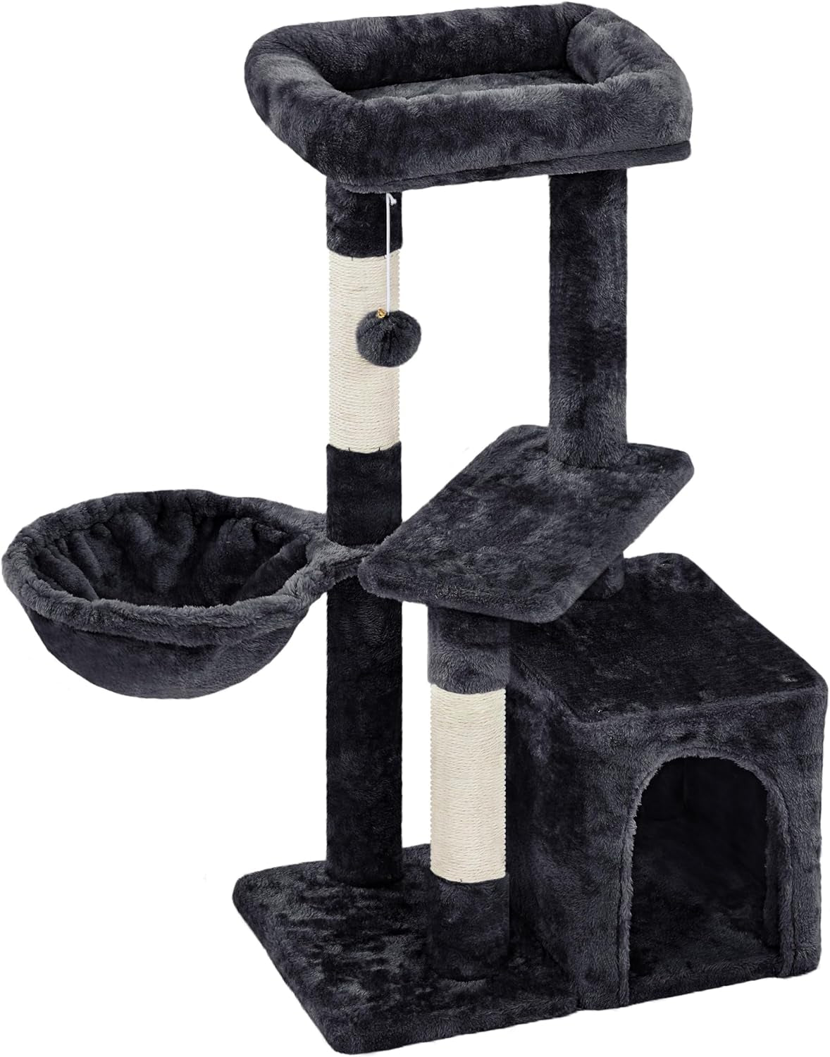Upgrade your kitty's playground with the Topeakmart 34" Cat Tree! 🐾 Plush condo, cozy platform & fun basket for endless indoor adventures! 🐱✨ #CatFurniture #HappyKittens