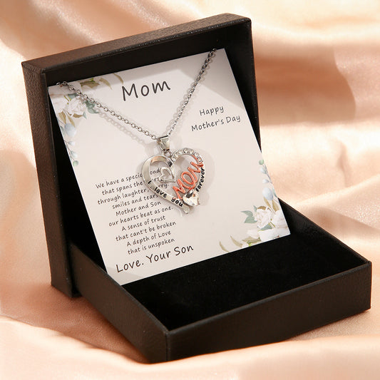 Celebrate Mom with a Stunning Love Necklace! 💖 Perfect Gift Box for Mother's Day! 🌷✨ #MothersDay #Jewelry #GiftIdeas