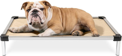 Say goodbye to chewed-up beds! 🐾 Check out the K9 Ballistics Chew Proof Elevated Cooling Cot for Small Dogs & Puppies - tough, comfy, and ready for your little chewer! 🖤✨