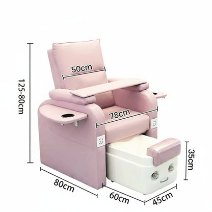 Unwind in Luxury: Electric Reclining Spa Massage Foot Bath & Pedicure Bench for Ultimate Relaxation! 💆‍♀️✨