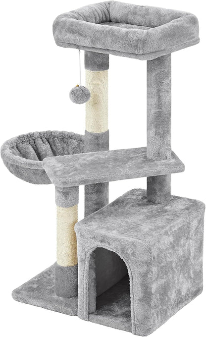 Upgrade your kitty's playground with the Topeakmart 34" Cat Tree! 🐾 Plush condo, cozy platform & fun basket for endless indoor adventures! 🐱✨ #CatFurniture #HappyKittens