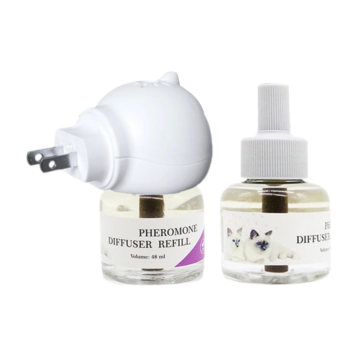 Calm Your Feline Friend Anywhere with Our Long-Lasting Cat Pheromone Diffuser! 🐾✨ Perfect for Travel & Stress Relief!