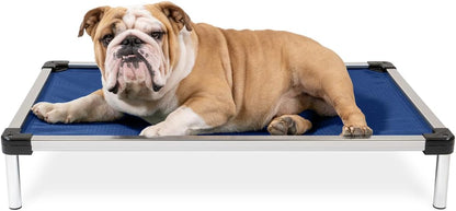 Say goodbye to chewed-up beds! 🐾 Check out the K9 Ballistics Chew Proof Elevated Cooling Cot for Small Dogs & Puppies - tough, comfy, and ready for your little chewer! 🖤✨