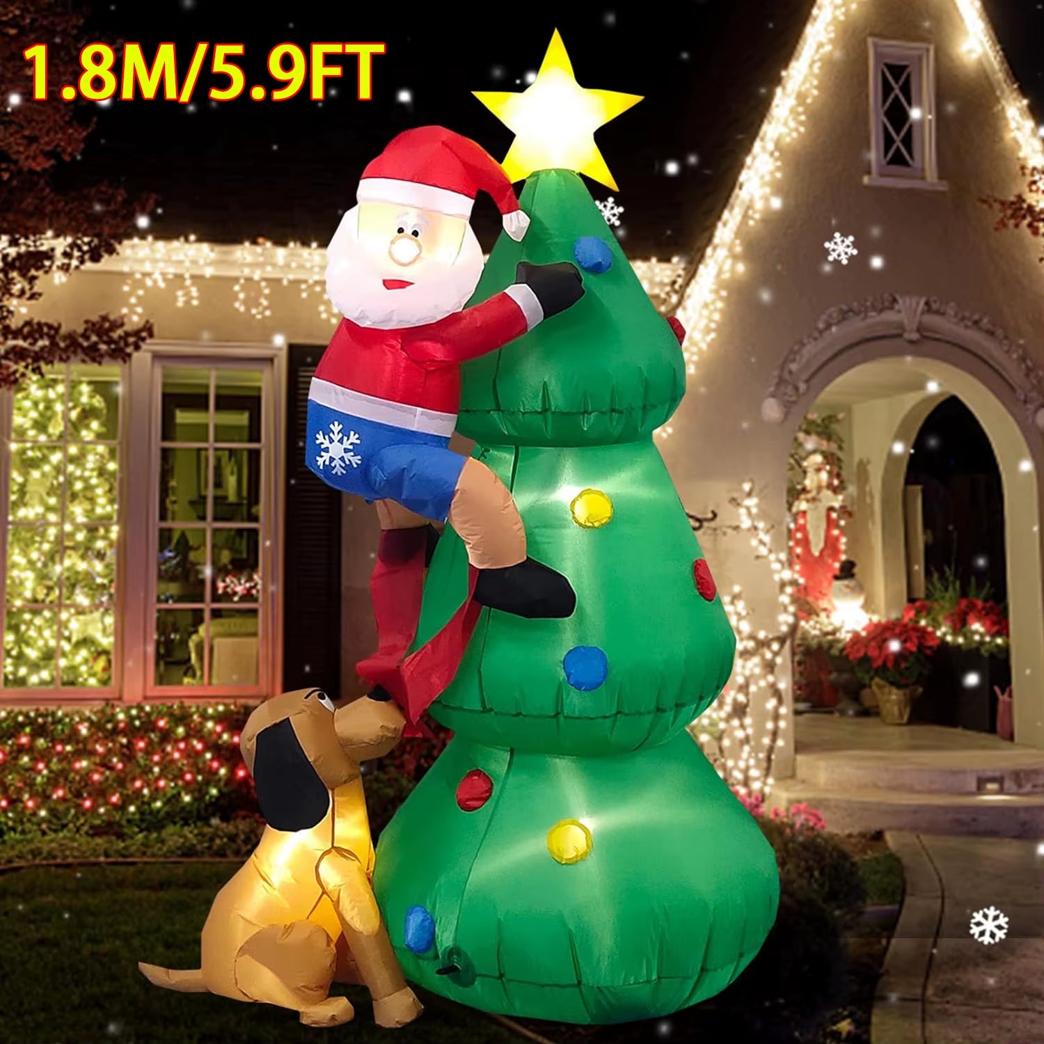 Light Up Your Holidays with Our Festive Inflatable Christmas Decoration! Perfect for Indoor & Outdoor Fun! 🎄✨
