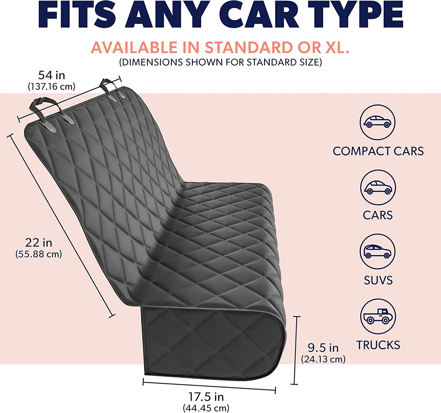 Keep Your Car Clean with Our Durable Black Dog Seat Cover! 🐾 Waterproof, Scratch Resistant, and Machine Washable - Perfect for Pet Lovers! 🚗✨