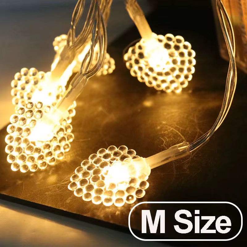 Sparkling 1-10M Christmas Snowflake & Moon Star String Lights for Your Festive Decor! Perfect for Parties, Trees, and Gardens!