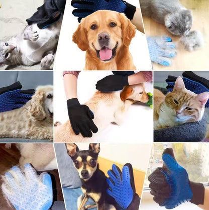 Say goodbye to pet hair chaos! 🐾✨ Meet the ultimate Pet Grooming Glove - your new best friend for keeping your furry pals clean and happy! Perfect for all fur types! 💙 #PetGrooming #FurFreeHome