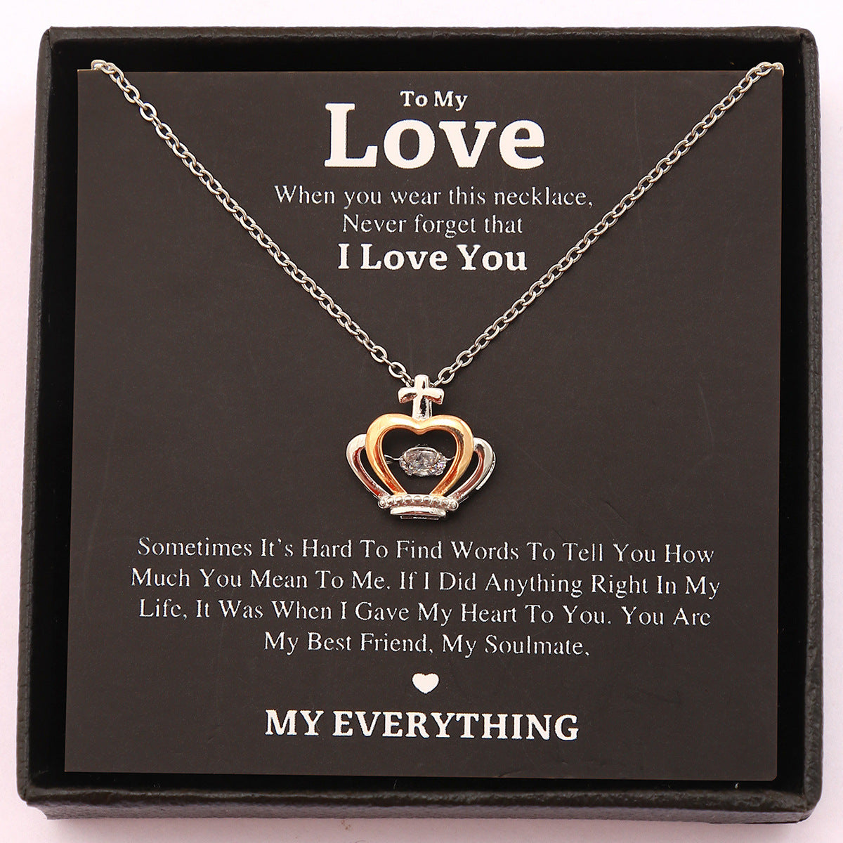 Celebrate Mom with a Stunning Love Necklace! 💖 Perfect Gift Box for Mother's Day! 🌷✨ #MothersDay #Jewelry #GiftIdeas