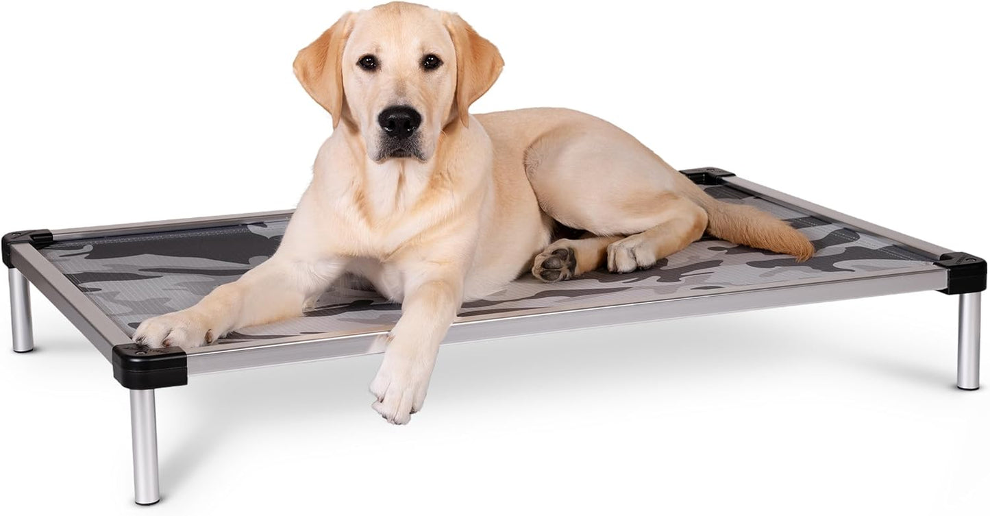 Say goodbye to chewed-up beds! 🐾 Check out the K9 Ballistics Chew Proof Elevated Cooling Cot for Small Dogs & Puppies - tough, comfy, and ready for your little chewer! 🖤✨