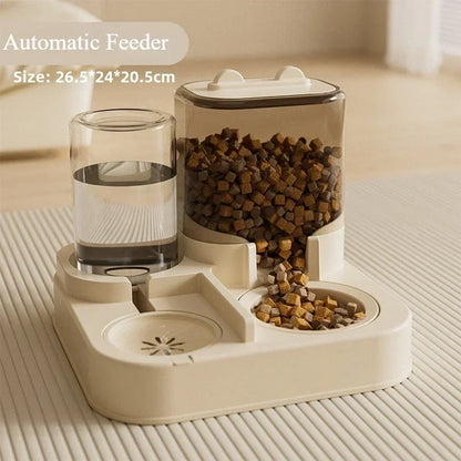Upgrade your pet's mealtime with our Automatic Cat Feeder & Water Fountain Set! 🐾💧 Perfect for both cats and dogs, made from food-grade plastic with a convenient gravity feed design! 🐱🐶✨