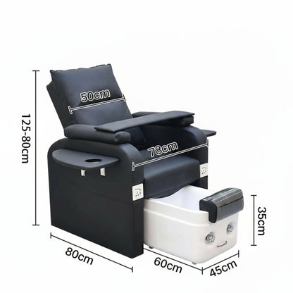Unwind in Luxury: Electric Reclining Spa Massage Foot Bath & Pedicure Bench for Ultimate Relaxation! 💆‍♀️✨