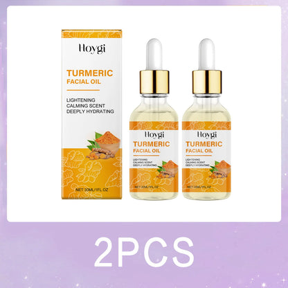 Glow Up with Our Turmeric Skincare Set! 🌟 Say goodbye to acne and dark spots while hydrating your skin with our moisturizing face cream and brightening serum! 💛✨
