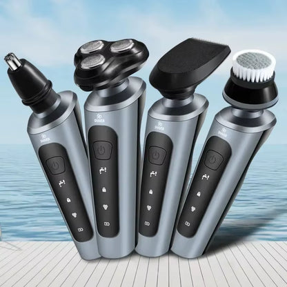 Upgrade your grooming game with our waterproof electric shaver! Perfect for wet or dry use, this rechargeable rotary trimmer delivers a smooth shave every time. #GroomingEssentials #ElectricShaver