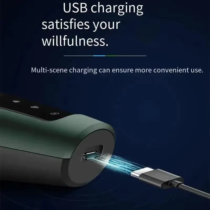 Upgrade your grooming game with our waterproof electric shaver! Perfect for wet or dry use, this rechargeable rotary trimmer delivers a smooth shave every time. #GroomingEssentials #ElectricShaver