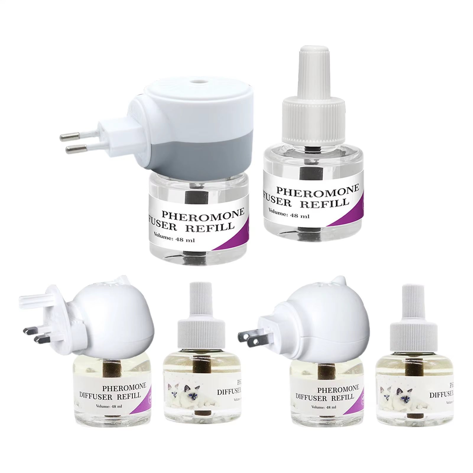 Calm Your Feline Friend Anywhere with Our Long-Lasting Cat Pheromone Diffuser! 🐾✨ Perfect for Travel & Stress Relief!