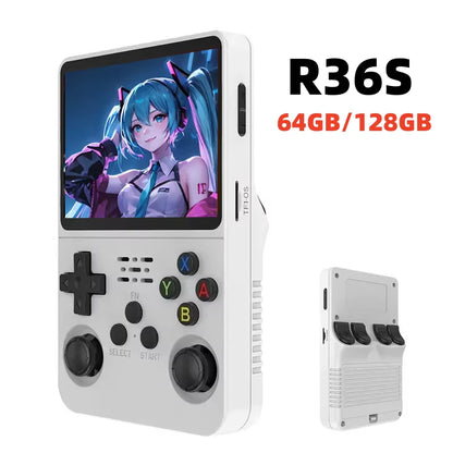 NEW  Retro Handheld Video Game Console Linux System 3.5-Inch IPS Screen Mini Portable Handheld Video Player 64GB 15000 Games