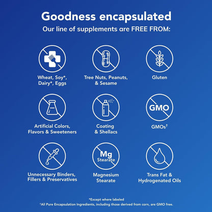 Magnesium (Glycinate) - Supplement to Support Stress Relief, Sleep, Heart Health, Nerves, Muscles, and Metabolism* - with Magnesium Glycinate - 90 Capsules