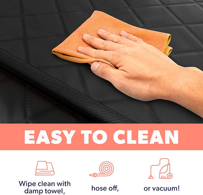 Keep Your Car Clean with Our Durable Black Dog Seat Cover! 🐾 Waterproof, Scratch Resistant, and Machine Washable - Perfect for Pet Lovers! 🚗✨