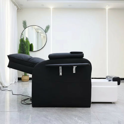 Unwind in Luxury: Electric Reclining Spa Massage Foot Bath & Pedicure Bench for Ultimate Relaxation! 💆‍♀️✨