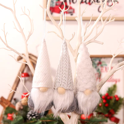 Adorable 3Pc Faceless Gnome Dolls with Knitted Hats - Perfect Xmas & New Year Home Decor! 🎄✨ #HolidayVibes #GnomeLove